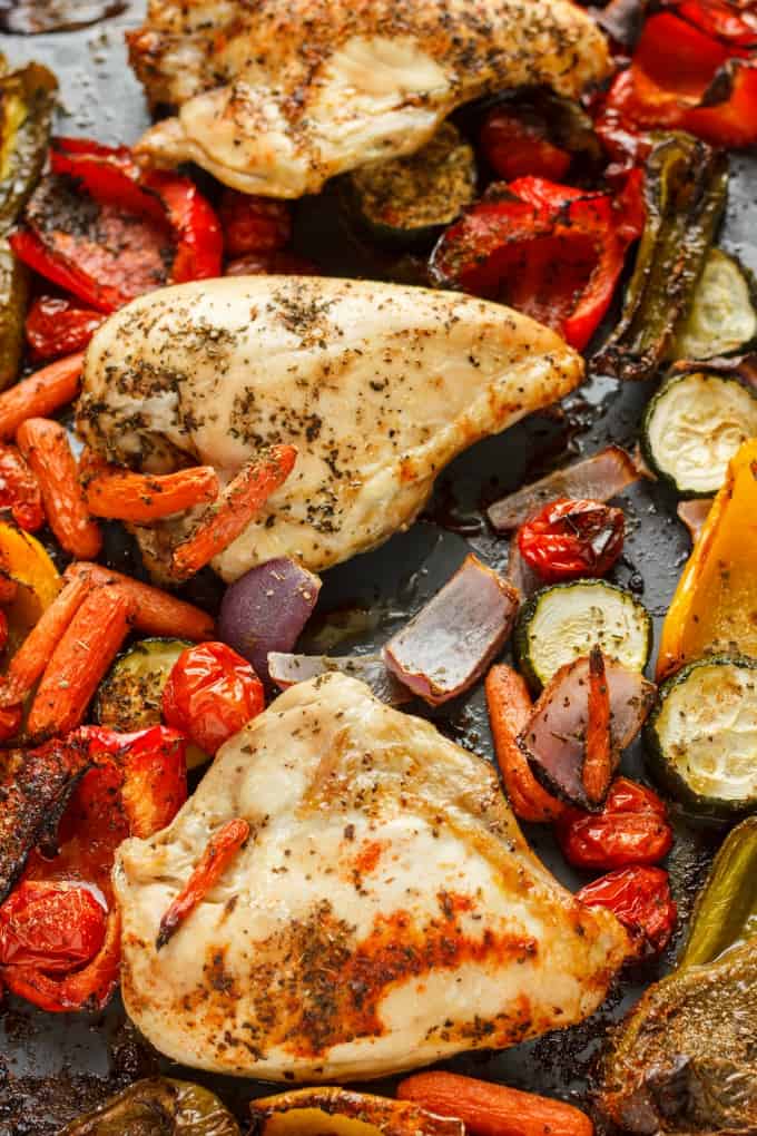 Roasted Bone In Chicken Breasts with Vegetables 2