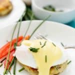 Eggs Benedict over Potato Pancakes