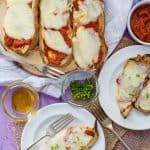 Baked Eggplant Pizza Crust Slices