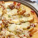 Thin Crust Bacon Potato Pizza