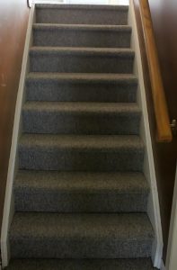 Stairway with carpet
