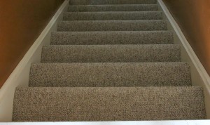 Stairway with carpet