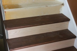 Wooden stairway