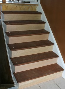 Wooden stairway