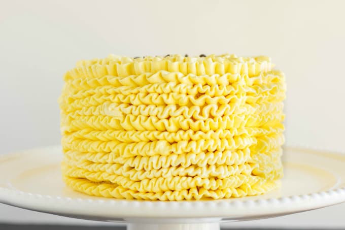 Lemon Swiss Meringue Buttercream Cake - The Cookie Writer