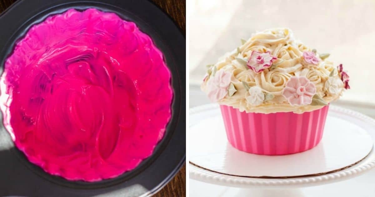 1st Birthday CAKE SMASH - GIANT Cupcake - How to TUTORIAL - baking