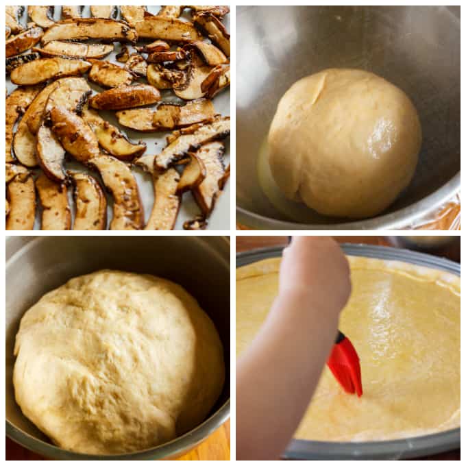 Making of dough for Vegan Guacamole Pizza  