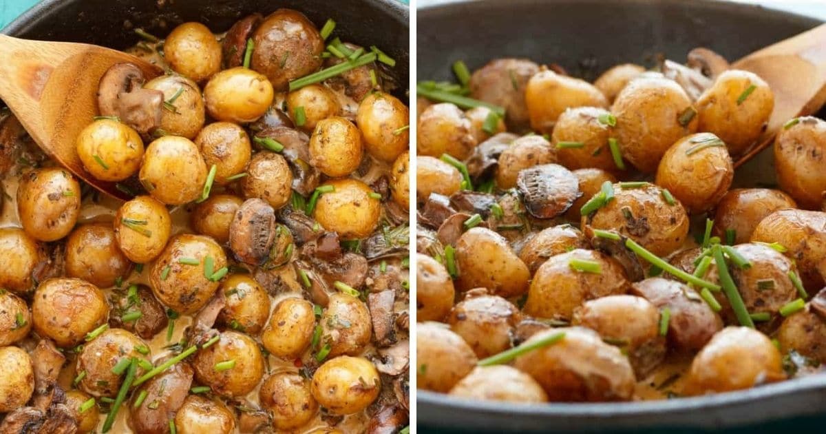 Easy Crispy Oven-Roasted Mini Potatoes - Thyme with Heather