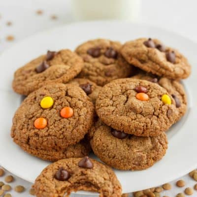 Chocolate Chip Cookies made with Lentil Flour