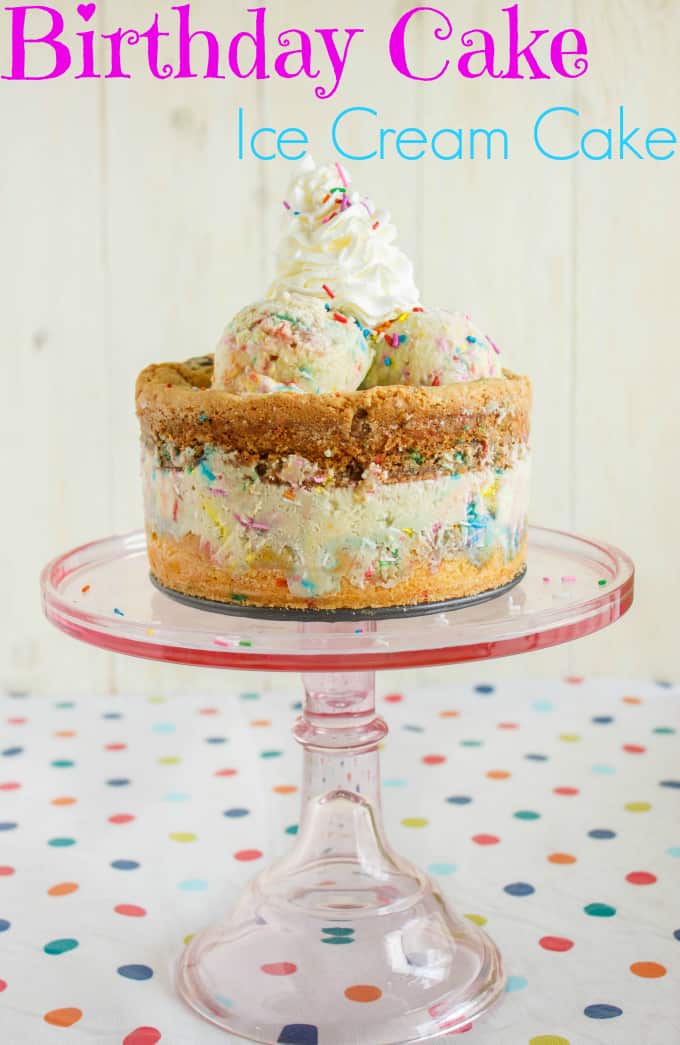 Homemade Birthday Cake Ice Cream Cake 6