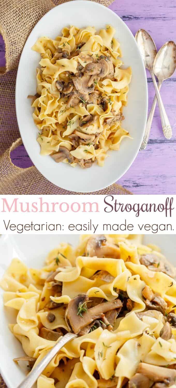 Mushroom Stroganoff (Vegetarian)