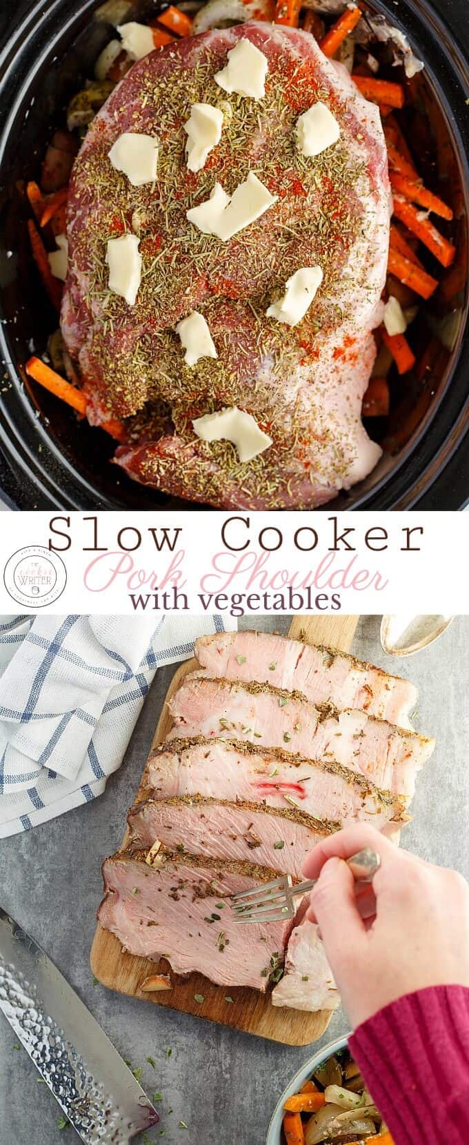 Pork Shoulder with Vegetables in the Slow Cooker