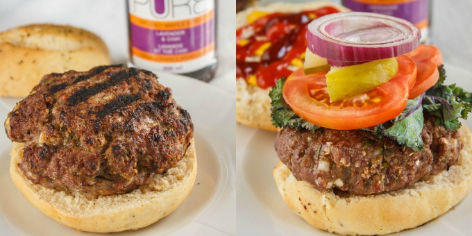 Homemade grill hamburger step by step