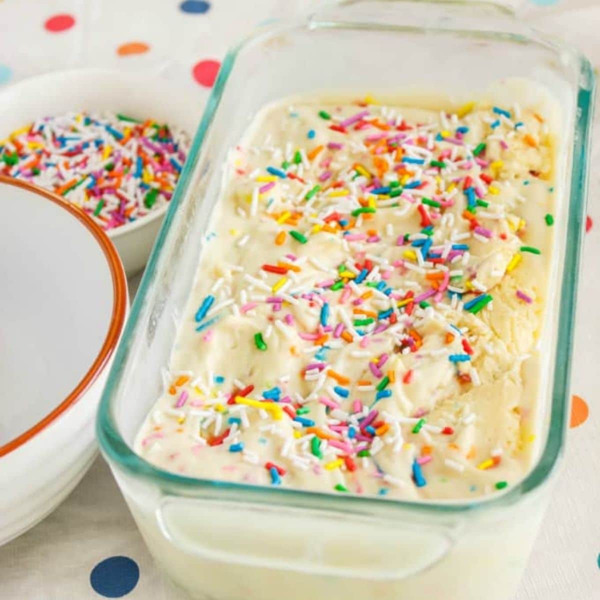Homemade Birthday Cake Ice Cream - The Cookie Writer