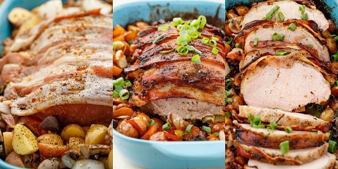 Bacon-Wrapped Pork Loin - The Cookie Writer