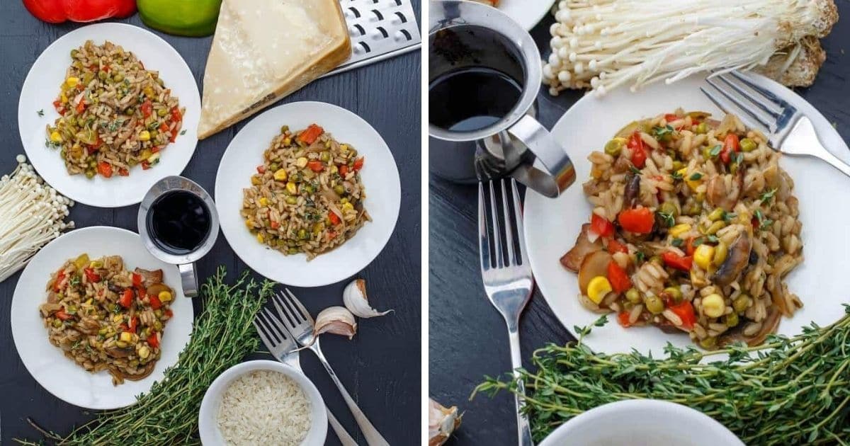 Vegetable Risotto with Homemade Chicken Stock - The Cookie Writer