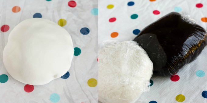 Tutorial How to Make Marshmallow Fondant (Two Ways!) 3 on dotted table