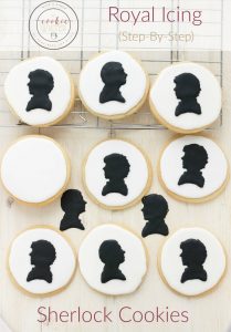 Royal Icing Sherlock Cookies (Cookie Geek #1) - The Cookie Writer