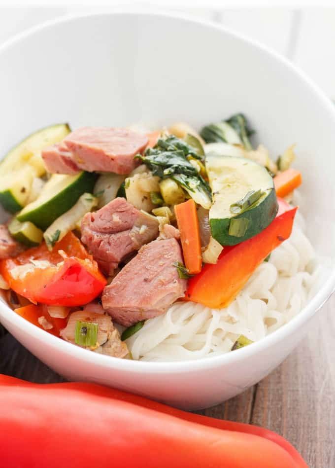 Leftover Ham Stir Fry - The Cookie Writer