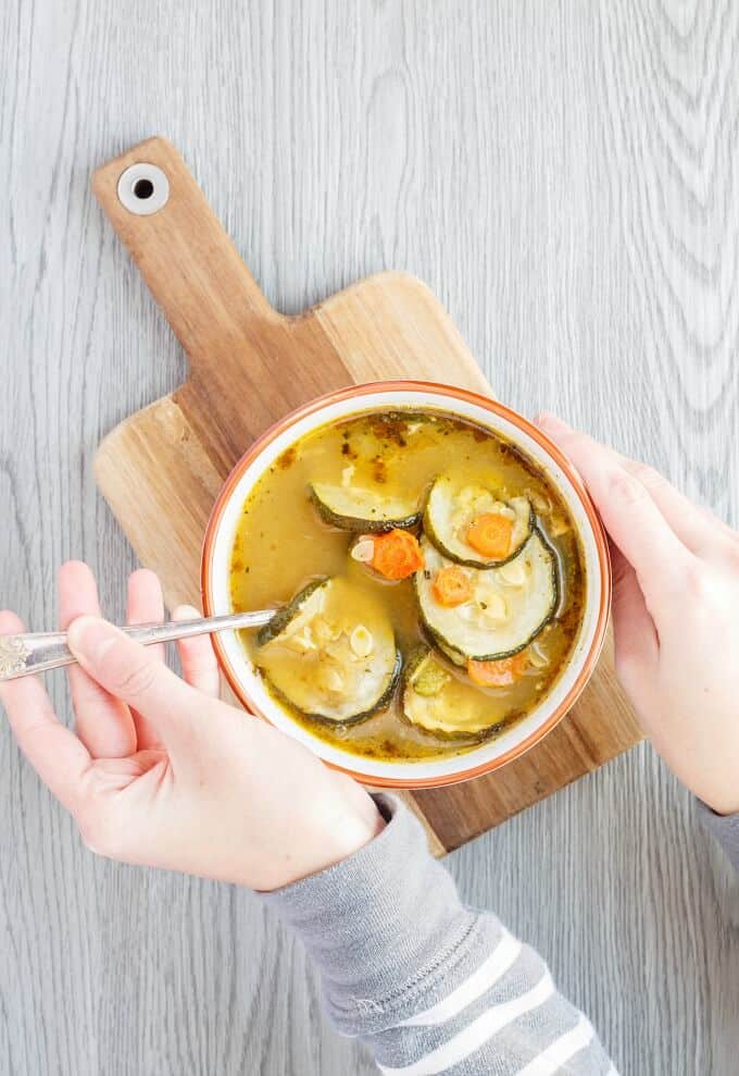 Roasted Zucchini-Carrot Soup