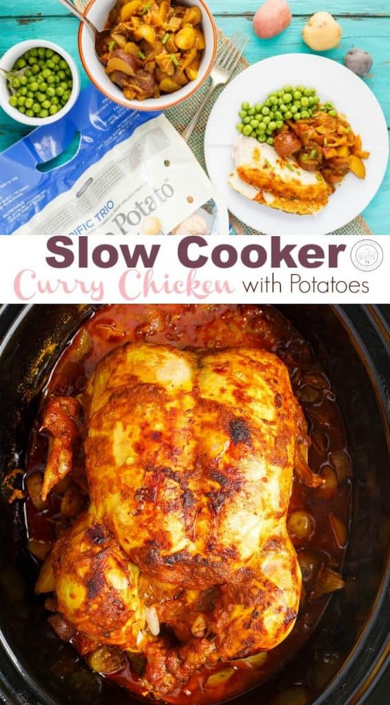 Slow Cooker Curry Chicken (Whole Chicken) The Cookie Writer