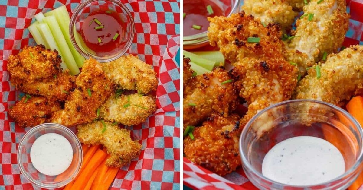 QuinoaCrusted Chicken Nuggets The Cookie Writer