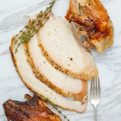 Grilled Herbes de Provence Turkey (Beer Can Turkey)