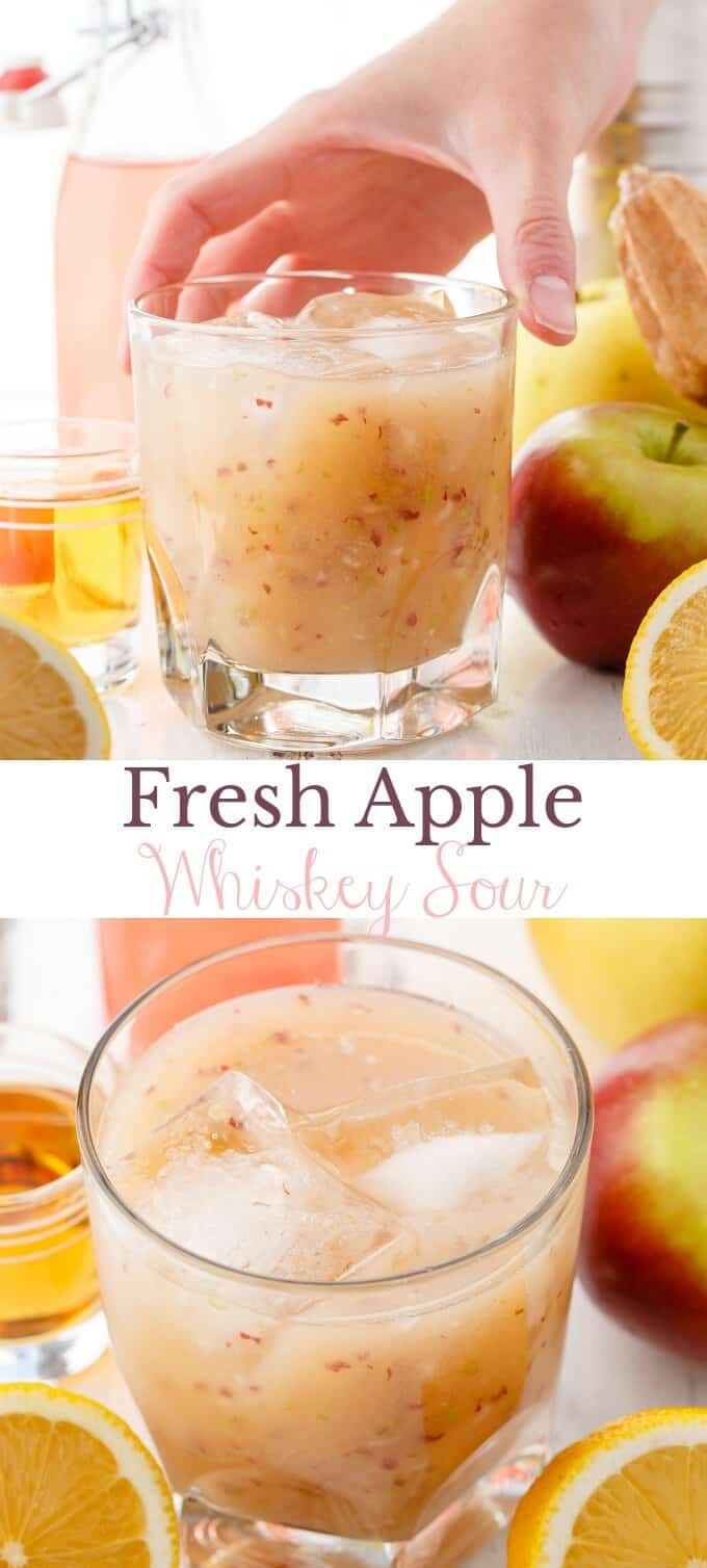 Bebidas de maçã fresca Whiskey Sour
