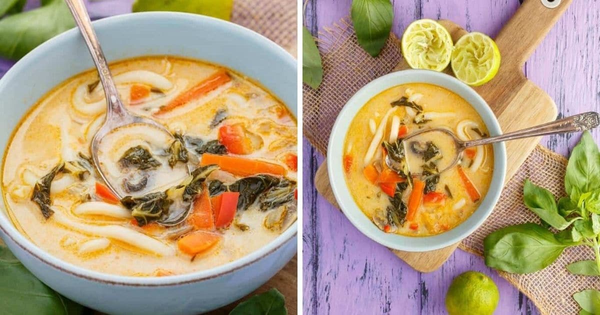 Inauthentic Vegetarian Thai Basil Soup