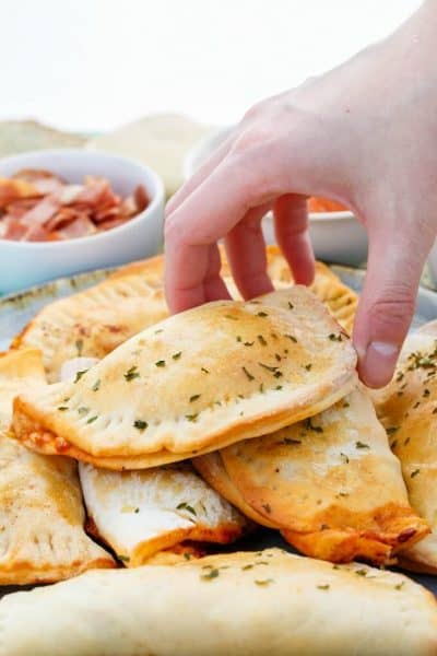 Homemade Pizza Pockets (Small & Freezable)