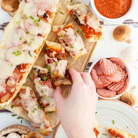 Turkey Pizza Bread (Semi-Homemade)