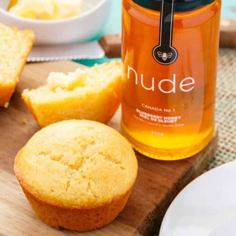 Buttermilk Honey Cornbread Muffins