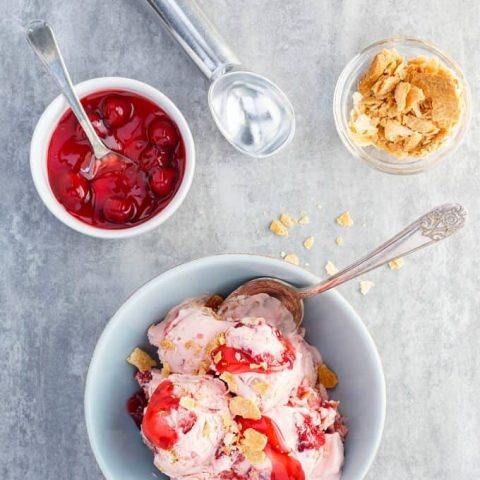 Cherry Pie Ice Cream (Semi-Homemade)