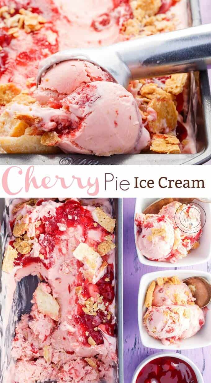 Cherry Pie Ice Cream (Semi-Homemade)