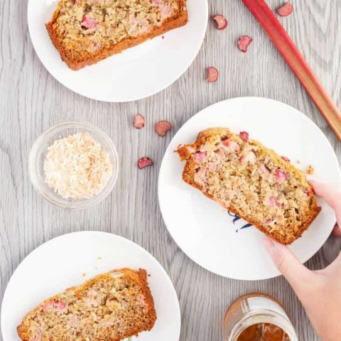 Honey-Rhubarb Banana Bread
