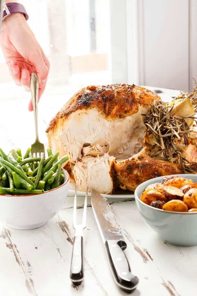 Slow Cooker Whole Turkey - Fit Slow Cooker Queen