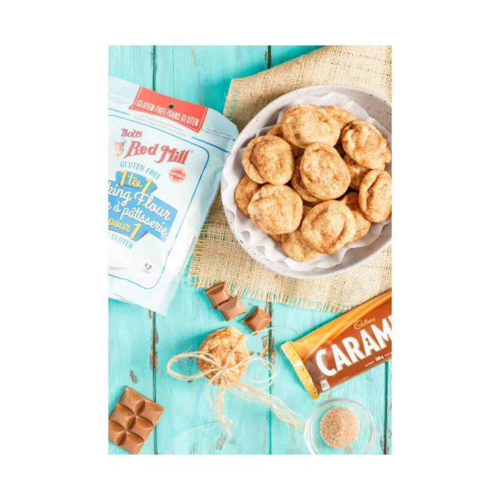 Gluten-Free Caramilk Stuffed Snickerdoodles