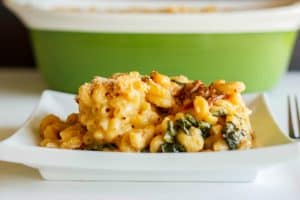 Macaroni and Cheese with Sun-dried Tomatoes and Spinach