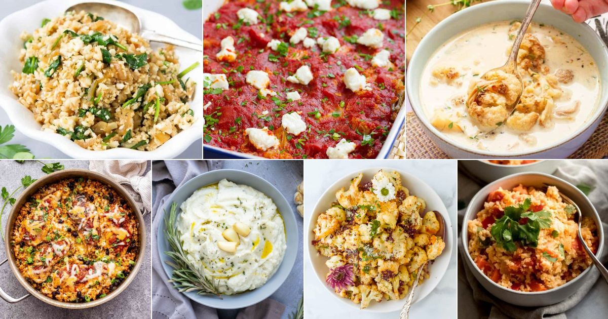 27 Healthy Cauliflower Recipes You Should Do Today facebook image.