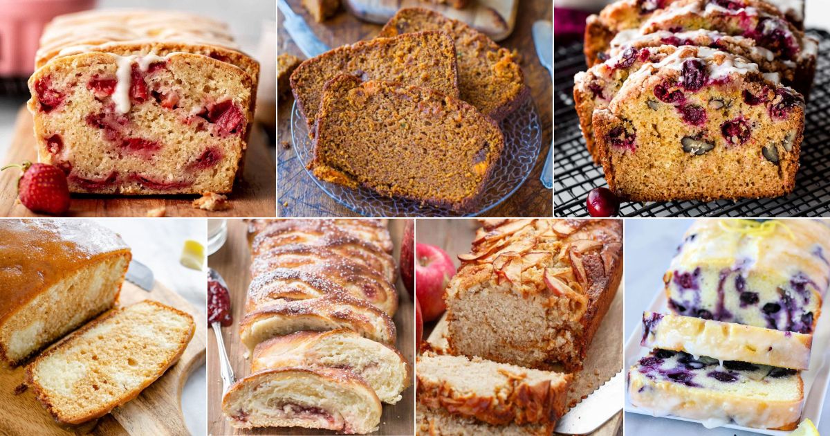 29 Sweet Bread Recipes You'll Want to Make Every Day facebook image.