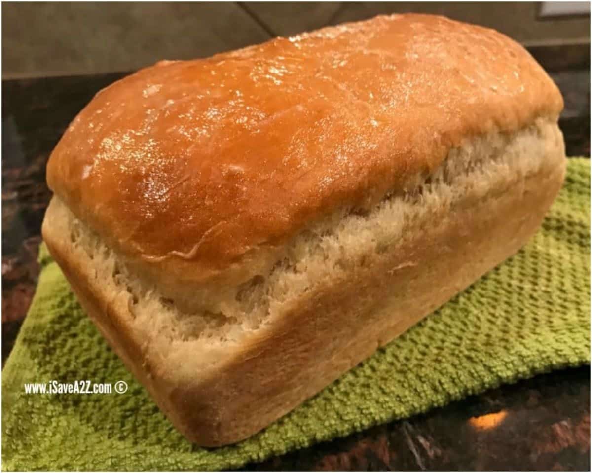 Flavorful Homemade Amish Sweet Bread on a table lcoth.